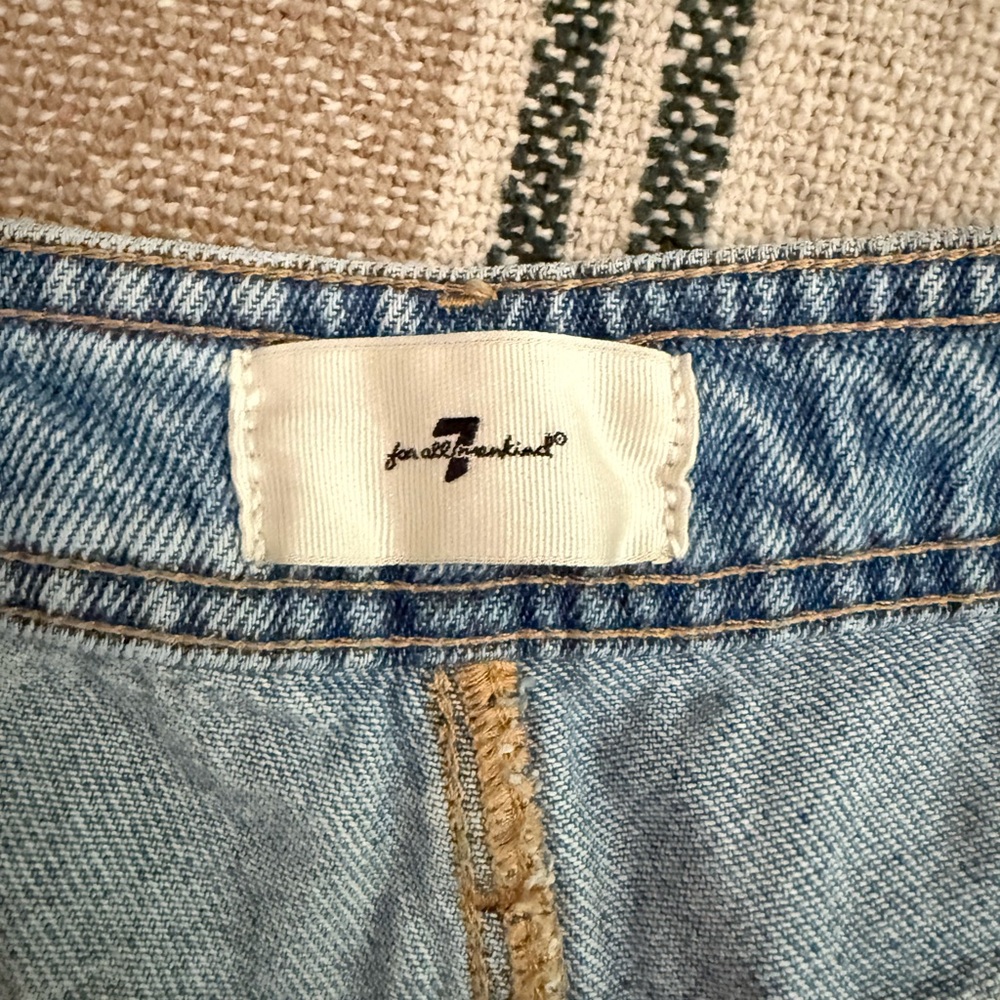 7 For All Mankind Light Blue Flare Jeans - Picture 4 of 5